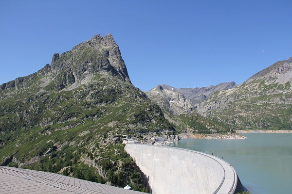 Diga di Emosson confine Svizzera Francia